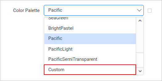 Custom color palette option