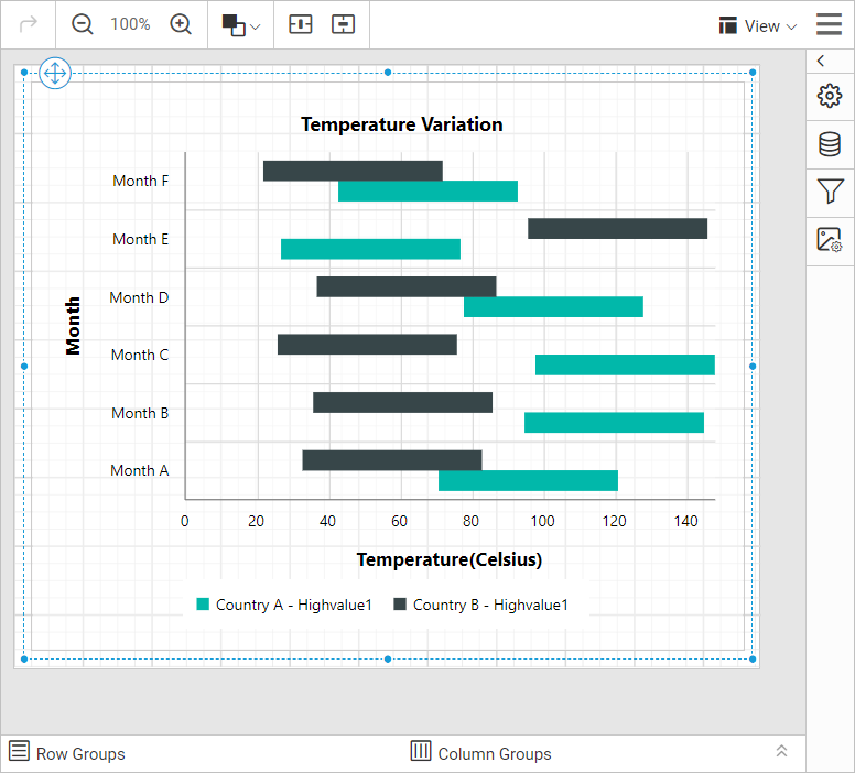 Preview icon in design view