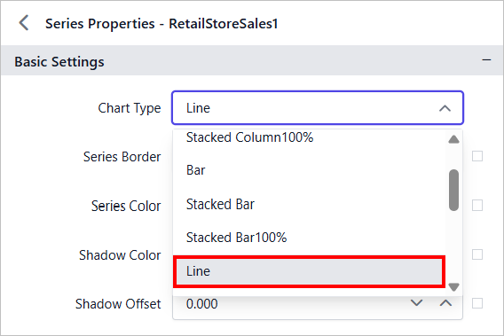 Series type selection