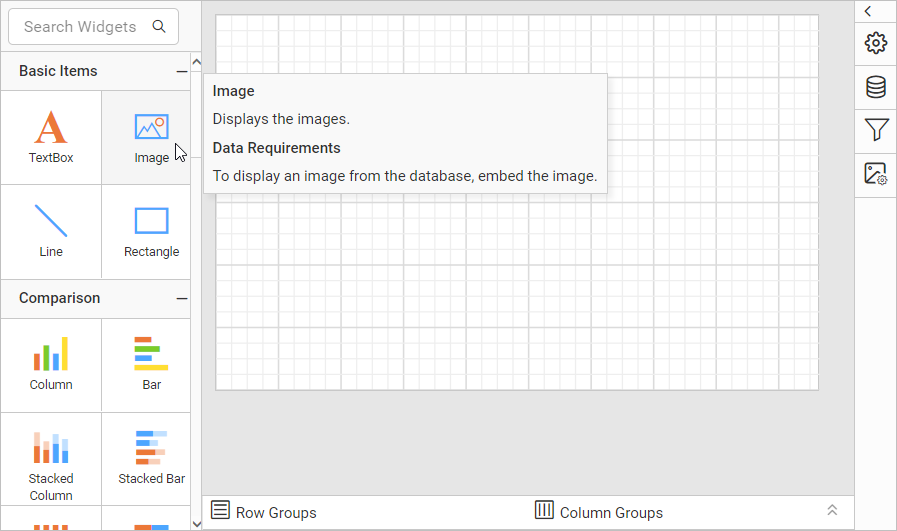 image listed in itempanel