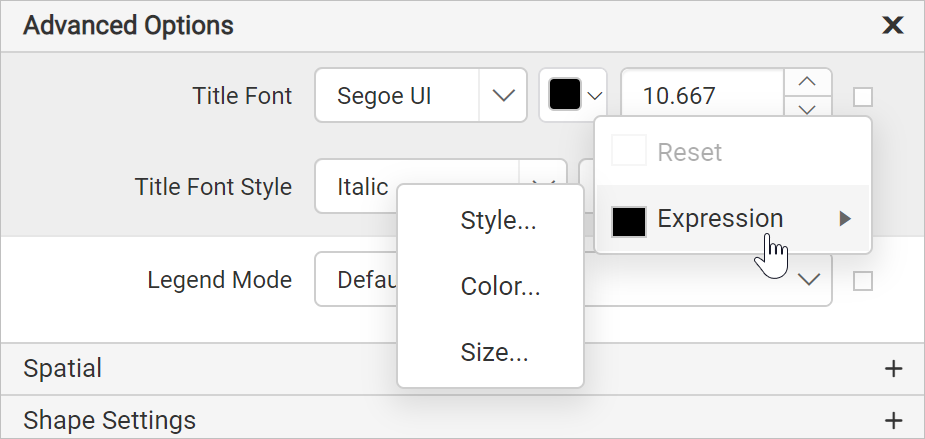 Dynamic font values