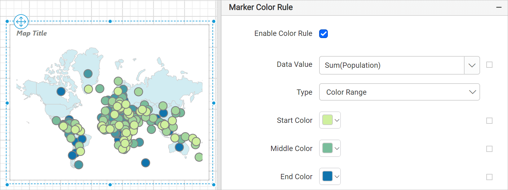 Map color rule types