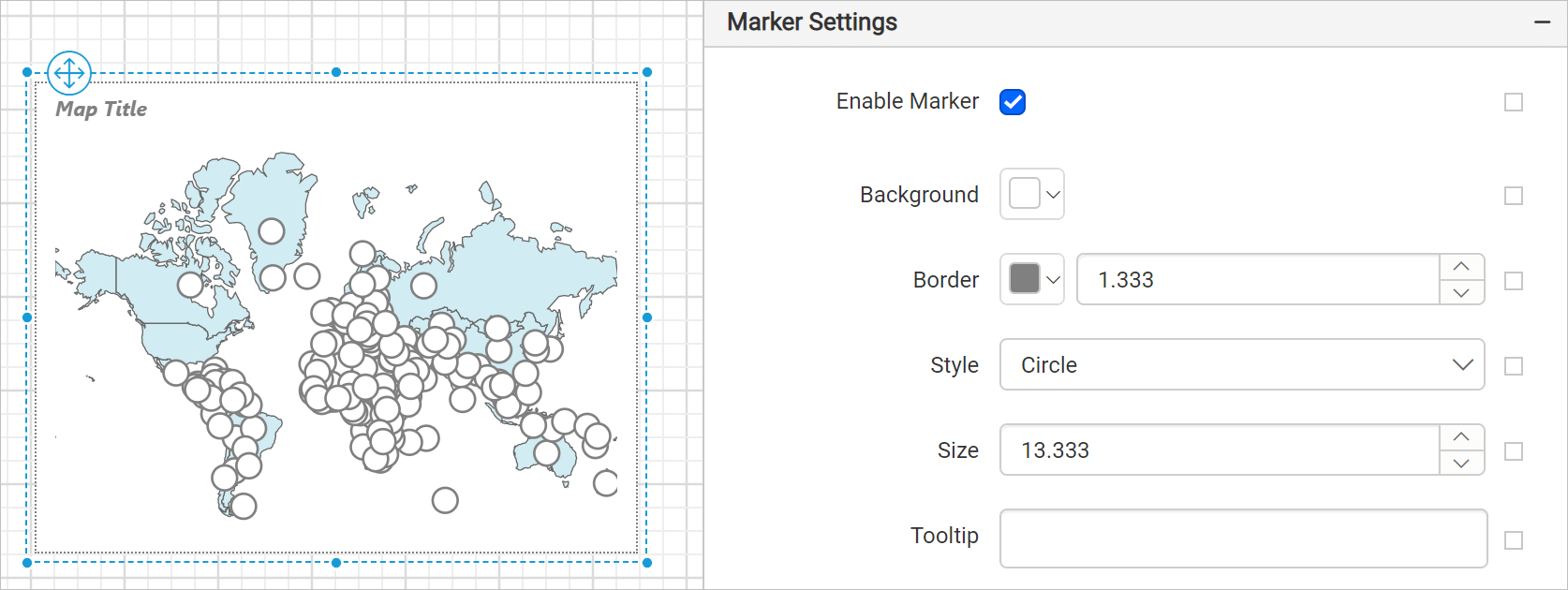 Enable marker