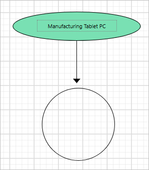 Drag and drop shape report item into design area