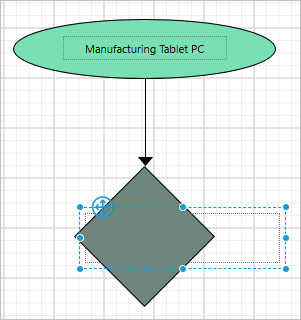 Drag and drop textbox report item into shape report item