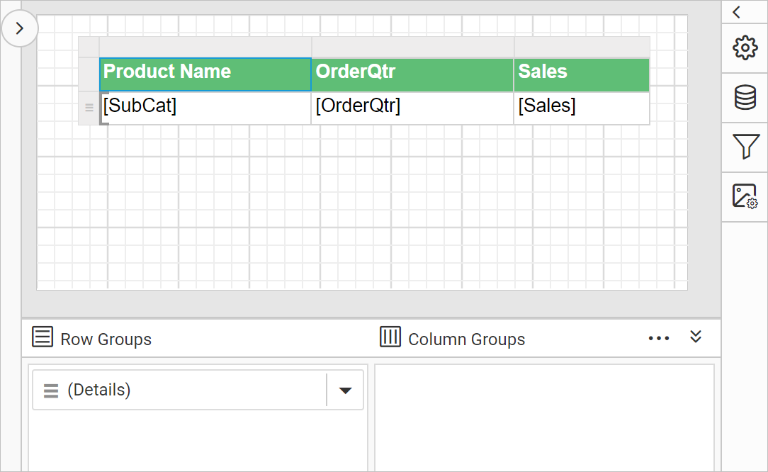 Open group menu