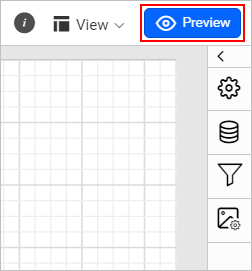 Preview icon in design view