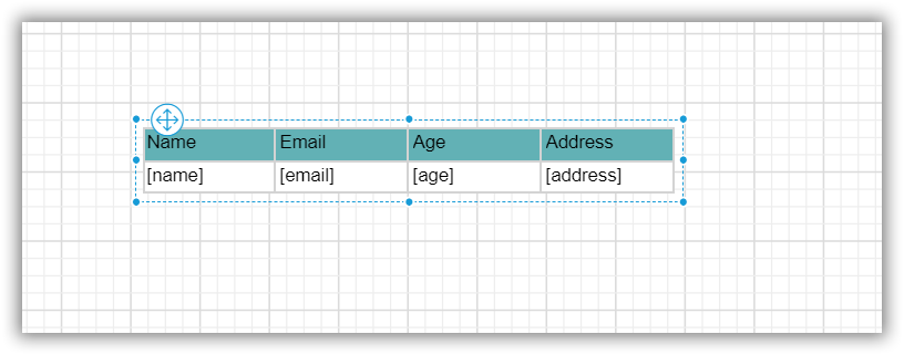 Table with data