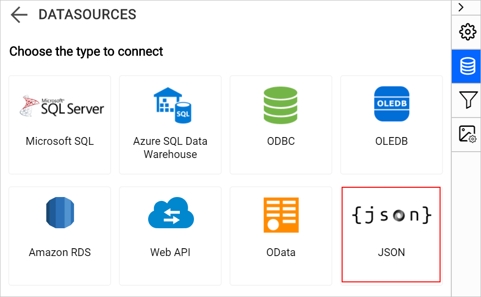 Select datasource