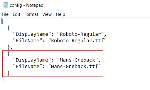 Configure Downloaded File