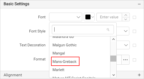 Custom Font Loaded